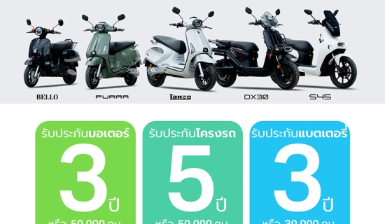 มั่นใจทุกการขับขี่ ด้วยการรับประกันมอเตอร์ไซค์ไฟฟ้าจาก DECO